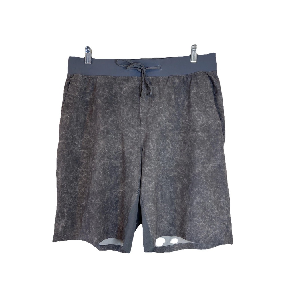 Lululemon THE Short Mens Medium Grey Marbled Acid Wash Athletic Training Size L